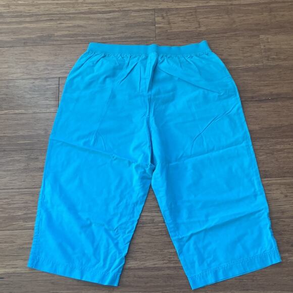 Karen Scott Robin’s Egg Blue Capri Pants, Size L - Picture 3 of 6